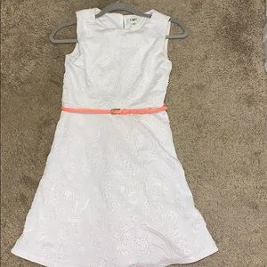 White floral imprinted dress